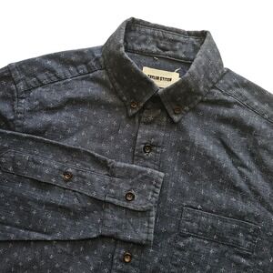 Taylor Stitch Small Button Down Shirt Long Sleeve Blue Cross Print Preppy EU‎ 36